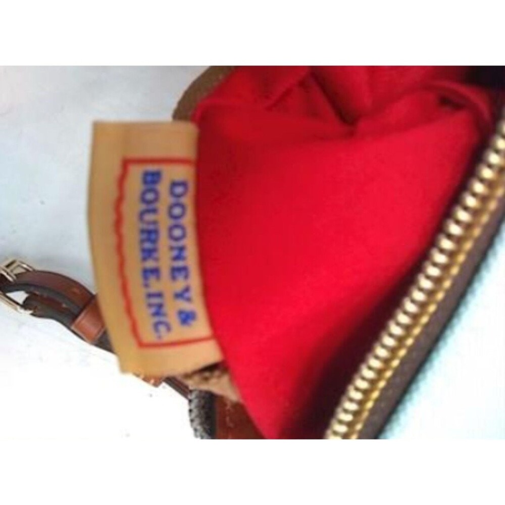 Dooney & Bourke Light Blue Crossbody with Brown Trim - Picture 6 of 8